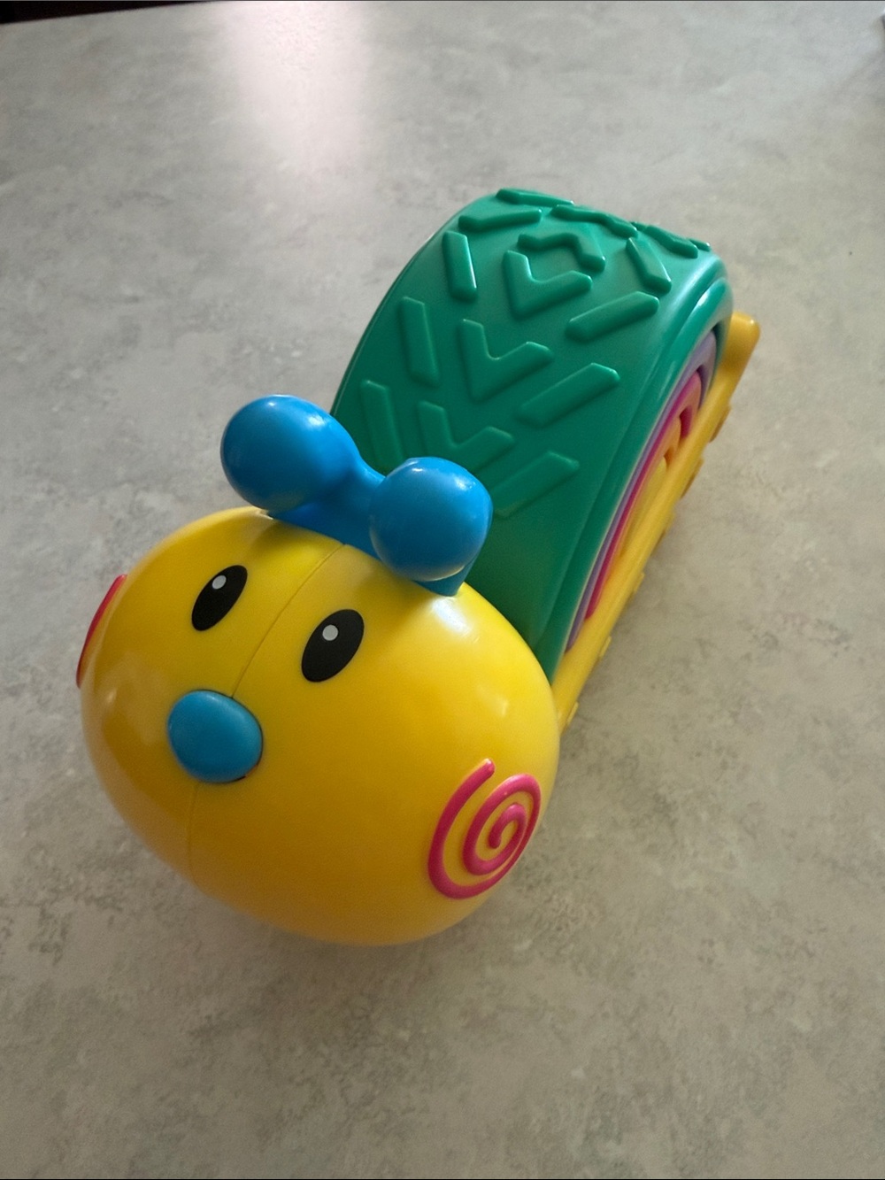 Colorful Caterpillar Stacking Toy - Yellow & Green